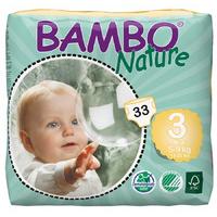 bambo nature disposable nappies midi size 3 pack of 33