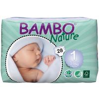 Bambo Nature Disposable Nappies - New Born - Size 1 - Pack of 28