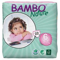 Bambo Nature Disposable Nappies - XL PLus - Size 6 - Pack of 22