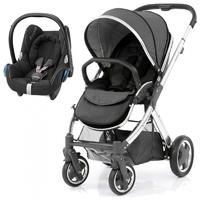 BabyStyle Oyster 2 Mirror Finish Black Handle 2in1 CABRIOFIX Travel System