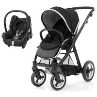 BabyStyle Oyster Max 2 Black Finish 2in1 CABRIOFIX Travel System