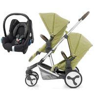 Babystyle Hybrid Tandem 2in1 Travel System-Pistachio