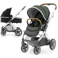 babystyle oyster 2 mirror finish tan handle 2in1 pram system olive gre ...