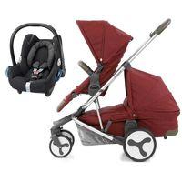 Babystyle Hybrid Tandem 3in1 Travel System-Lava Red