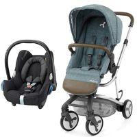 babystyle hybrid city 2in1 travel system mineral blue