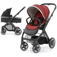 BabyStyle Oyster 2 Black Finish 2in1 Pram System-Tango Red