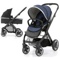 babystyle oyster 2 black finish 2in1 pram system oxford blue