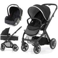 BabyStyle Oyster 2 Black Finish 3in1 Travel System-Ink Black