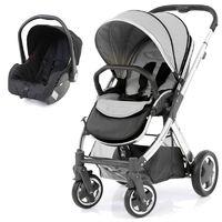 babystyle oyster 2 mirror finish black handle 2in1 travel system pure  ...