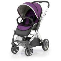 BabyStyle Oyster 2 Mirror Black Handle Stroller-Wild Purple