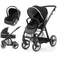 BabyStyle Oyster Max 2 Black Finish 3in1 Travel System-Ink Black