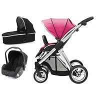 BabyStyle Oyster Max 2 Mirror Finish 3in1 Travel System-Hot Pink