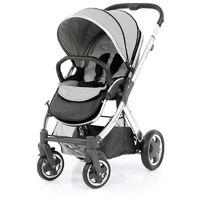 babystyle oyster 2 mirror black handle stroller pure silver