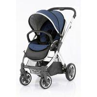 BabyStyle Oyster 2 Mirror Black Handle Stroller-Oxford Blue