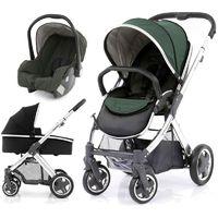 babystyle oyster 2 mirror finish black handle 3in1 travel system olive ...