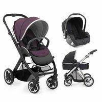 BabyStyle Vogue Oyster 2 Black Finish 3in1 Travel System-Damson