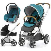 BabyStyle Oyster 2 Mirror Finish Tan Handle 3in1 Travel System-Deep Topaz