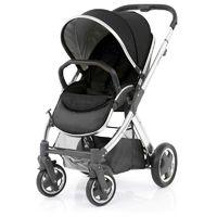 BabyStyle Oyster 2 Mirror Black Handle Stroller-Ink Black