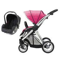BabyStyle Oyster Max 2 Mirror Finish 2in1 Travel System-Hot Pink