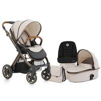 BabyStyle Oyster 2 Exclusive 2in1 Pram System-City Bronze + FREE Parasol Worth £22.50