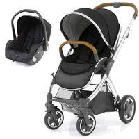 babystyle oyster 2 mirror finish tan handle 2in1 travel system ink bla ...