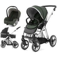 BabyStyle Oyster Max 2 Mirror Finish 3in1 Travel System-Olive Green