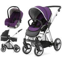 BabyStyle Oyster Max 2 Mirror Finish 3in1 Travel System-Wild Purple