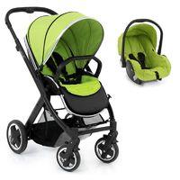 BabyStyle Oyster 2 Black Finish 2in1 Travel System-Lime