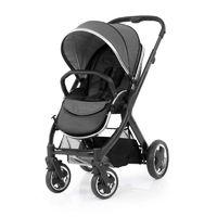 babystyle oyster 2 black finish stroller tungsten grey