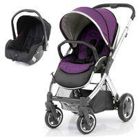 babystyle oyster 2 mirror finish black handle 2in1 travel system wild  ...