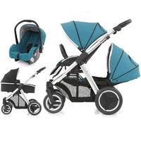 babystyle oyster max 2 mirror finish tandem 3in1 travel system deep to ...