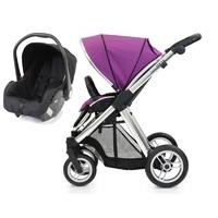 BabyStyle Oyster Max 2 Mirror Finish 2in1 Travel System-Grape