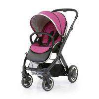 BabyStyle Oyster 2 Black Finish Stroller-Wow Pink