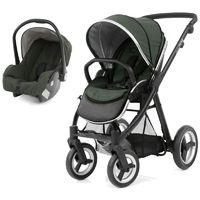 BabyStyle Oyster Max 2 Black Finish 2in1 Travel System-Olive Green