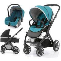 BabyStyle Oyster 2 Black Finish 3in1 Travel System-Deep Topaz