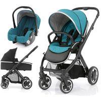 babystyle oyster 2 black finish 3in1 travel system deep topaz