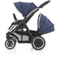 BabyStyle Oyster Max 2 Black Finish Tandem Stroller-Oxford Blue