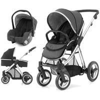 babystyle oyster max 2 mirror finish 3in1 travel system tungsten grey