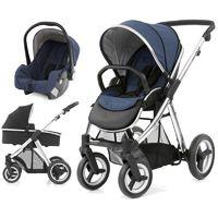 BabyStyle Oyster Max 2 Mirror Finish 3in1 Travel System-Oxford Blue