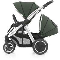 BabyStyle Oyster Max 2 Mirror Finish Tandem Stroller-Olive Green