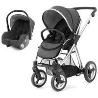BabyStyle Oyster Max 2 Mirror Finish 2in1 Travel System-Tungsten Grey