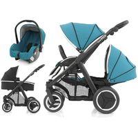 babystyle oyster max 2 black finish tandem 3in1 travel system deep top ...