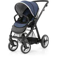 BabyStyle Oyster Max 2 Black Finish Stroller-Oxford Blue