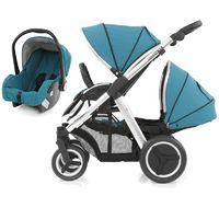 BabyStyle Oyster Max 2 Mirror Finish Tandem 2in1 Travel System-Deep Topaz