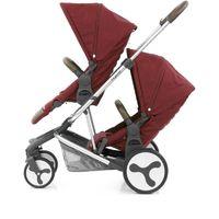 babystyle hybrid tandem stroller lava red