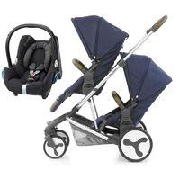 Babystyle Hybrid Tandem 2in1 Travel System-Simply Navy