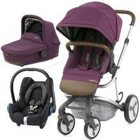 babystyle hybrid edge 3in1 travel system wild orchid