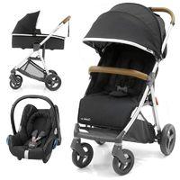 BabyStyle Oyster Zero 3in1 Maxi Cosi Travel System-Ink Black