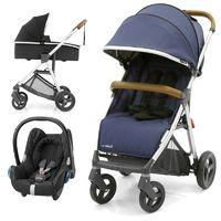 BabyStyle Oyster Zero 3in1 Maxi Cosi Travel System-Oxford Blue