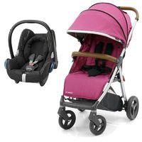 BabyStyle Oyster Zero 2in1 Maxi Cosi Travel System-Wow Pink